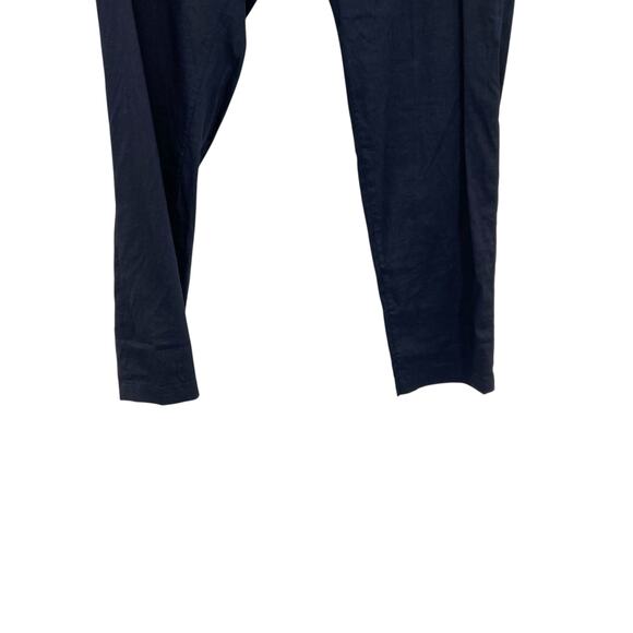 Theory Curtis B Pants Drawstring Crunch Linen Navy Blue Size Medium - Picture 5 of 12